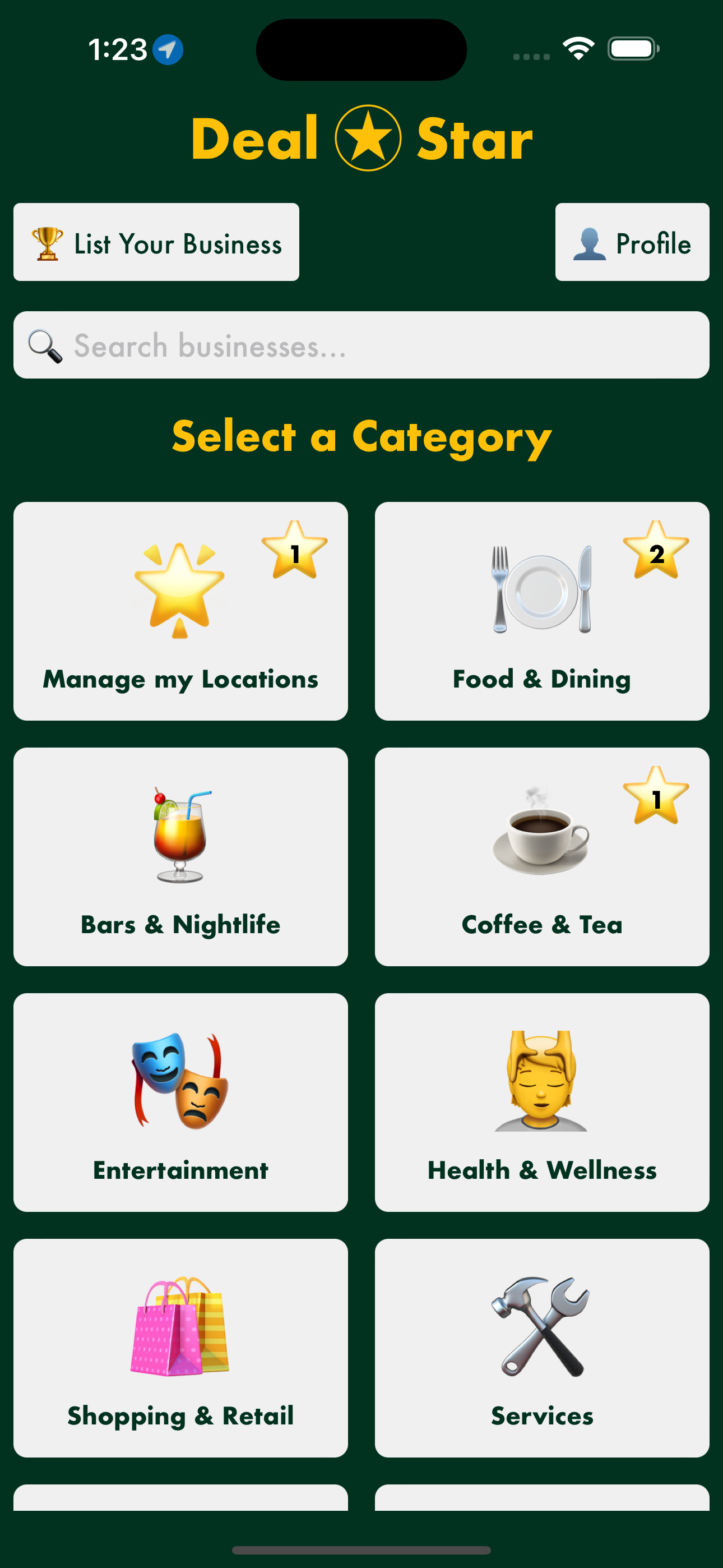 Business Categories